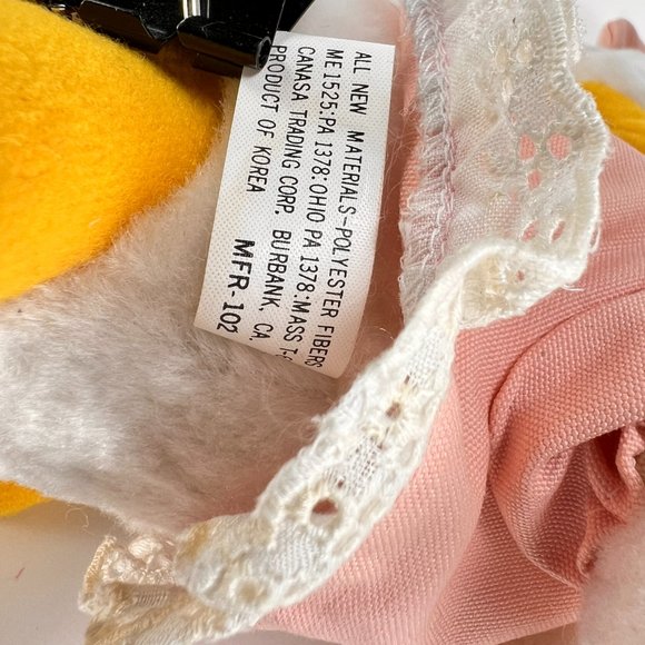 Vintage Disney Baby Donald Daisy Duck Plush Stuffed Crawling Disneyland Lot of 2 - Picture 9 of 16